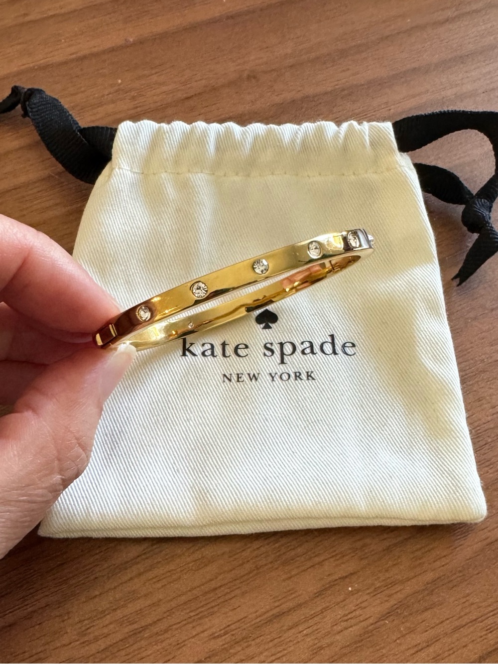Kate Spade In Stone Hinged Bangle